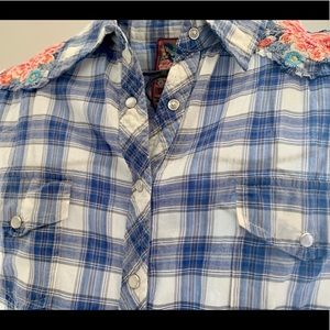 Johnny Was 3J Workshop Embroidered Shirt